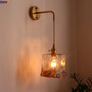 GobekUsa Amber Glass LED Wall Lamps for Living Room and Bathroom Mirror Lighting