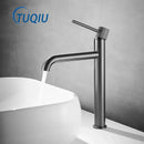 GobekUsa Brushed Gold Swivel Faucet for Bathroom Basin, Hot Cold Water Sink Crane