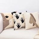 GobekUsa Embroidered Cotton Cushion Cover in Nordic Ins Style, Abstract Design