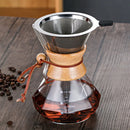 GobekUsa Diamond Glass Hand Brew Coffee Maker Pot for Espresso Drip Cup Brewing