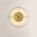 GobekUsa Golden Clock LED Wall Lamp 11W for Home Living Room Bedroom Decor