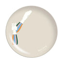 GobekUsa Korean Style Round Bamboo Fiber Dining Plate for Desserts, Fruits, and Cakes