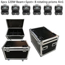 GobekUsa 120W LED Moving Head Light Beam Spot Wash Gobo 8 Face Roto Prism