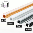 GobekUsa LED Aluminum Profile Recessed U/YW-Shape Hidden Channel Milky Cover Bar Strip Light