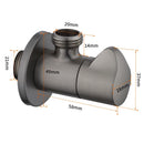 GobekUsa Brushed Gold Corner Valve Water Control for Bathroom Taps