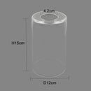 GobekUsa Clear Glass Cylinder Lamp Shade for E27 E26 Socket - Vanity Chandelier Floor Light