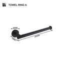 GobekUsa Bathroom Hardware Set: Towel Rack, Toilet Brush, Paper Holder, Soap Dispenser, Towel Bar, Hook