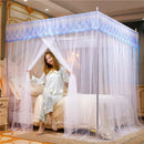 GobekUsa Lace Mosquito Net with Stainless Steel Bracket - Queen Size Bed Tent