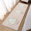 GobekUsa Lovely Rabbit Pink Bedside Rug for Girls Children Bed Room