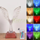 GobekUsa Crystal Eagle LED Table Lamp for Bedroom Study and Living Room