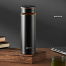GobekUsa Glass Thermos Cup Tea Separation Set Vacuum Bottle Stainless Steel Office Business Style