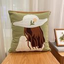 GobekUsa Luxe Embroidered Cushion Cover, Premium Decor Pillowcases