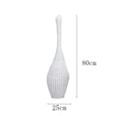 GobekUsa Bamboo Floor Lamp: Unique Rattan Light for Living Room, Bedroom, Teahouse Decor