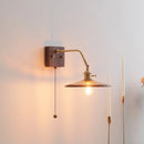 GobekUsa Amber Glass LED Wall Sconce Pull Chain Switch.