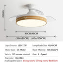 GobekUsa DC Motor Ceiling Fan Light Control for Bedroom Restaurant Living Room