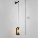 GobekUsa Gold Glass Wall Lamp: Post-modern E14 Industrial Sconce for Home Decor