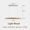 GobekUsa LED Linear Pendant Lights for Kitchen Dining Living Room Office