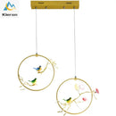 GobekUsa Bird LED Chandelier for Bedroom Dining Room.