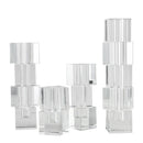 GobekUsa Geometric Glass Vase Stack for Home Decor & Flower Arrangement