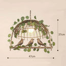 GobekUsa Birdcage LED Chandelier: Modern Resin Pendant Lights for Bedroom, Living Room, and Restaurant