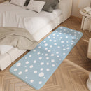 GobekUsa Cozy Faux Lamb Wool Bedside Rug for Bedroom Decor Anti-Slip Soft Living Room Carpet