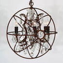 GobekUsa Crystal Chandelier E14 LED Lustre for Living Room Bedroom Kitchen Island