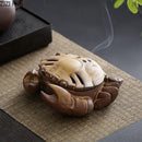 GobekUsa Crab Ceramic Incense Burner Aromatherapy Diffuser Ash Plate Home Aroma Container