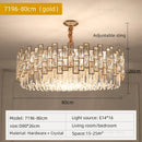 GobekUsa Crystal Chandelier: Postmodern Light Luxury for Living Room, Bedroom, Kitchen.