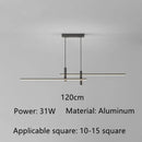 GobekUsa Black Gold LED Pendant Lights for Modern Minimalist Dining Room Chandelier