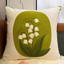 GobekUsa Blue Hyacinth Square Pillowcase, Non-Scripta Design, Modern Home Decoration