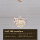 GobekUsa Crystal Chandelier: French Cream Style Light Luxury for Living Room and Master Bedroom