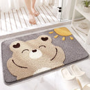 GobekUsa Cartoon Animal Bathroom Carpet - Non-slip Absorbent Soft Bath Rug