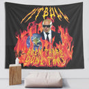 GobekUsa Bulldog Fun Tapestry Live Laugh Love Wall Hanging Dorm Decor