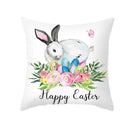 GobekUsa Easter Egg Bunny Flower Birds Sofa Pillow Cover