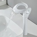 GobekUsa Black Brass Bathroom Basin Faucet With Waterfall Design