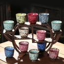 GobekUsa Japanese Kiln Transformation Ceramic Tea Cup Espresso Coffee Mug Pottery Kung Fu Teacup