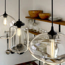 Handmade Glass Nordic Pendant Light With Chrome Finish
