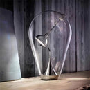 GobekUsa Lodes Blow Glass Table Light: Adjustable Modern Chrome Lamp for Home, Store, and Bar