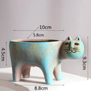 GobekUsa Cat Succulent Plant Pot - Cute Cartoon Animal Design for Home Decor