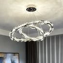 GobekUsa Crystal Chandelier Pendant Light - Dimmable Modern Luxury LED Chrome Luminaria