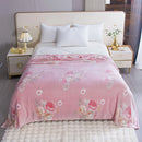 GobekUsa Dinosaur Patterns Snowflake Velvet Blanket in Various Sizes for Home/Office