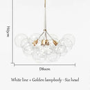 GobekUsa Bubble Chandelier: High Quality LED Lighting for Bedroom and Lounge