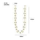 GobekUsa Crystal Gold Chain Chandelier Ceiling Lamp for Home Décor