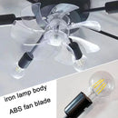 GobekUsa Industrial Ceiling Fan with Remote Control - Silent Ventilator and LED Light