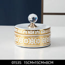 GobekUsa Crystal Ball Ceramic Jewelry Box: Decorative Storage Jar for Home Organization