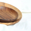 GobekUsa Beech Wooden Round Plate for Snacks, Sushi & Fruits