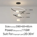 GobekUsa LED Chandelier: Modern Living Room Kitchen Hanging Light, White Indoor Lighting Fixture