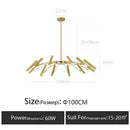 GobekUsa LED Ceiling Chandelier: Minimalist Nordic Home Lighting for Living Room, Bedroom, Dining Area