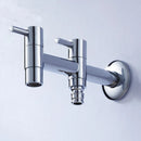 GobekUsa Brass Double Handle Garden Faucet Bibcock - Multipurpose Toilet & Washing Machine Tap