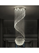GobekUsa Crystal Chain Pendant Light Chandelier for Living Room and Staircase